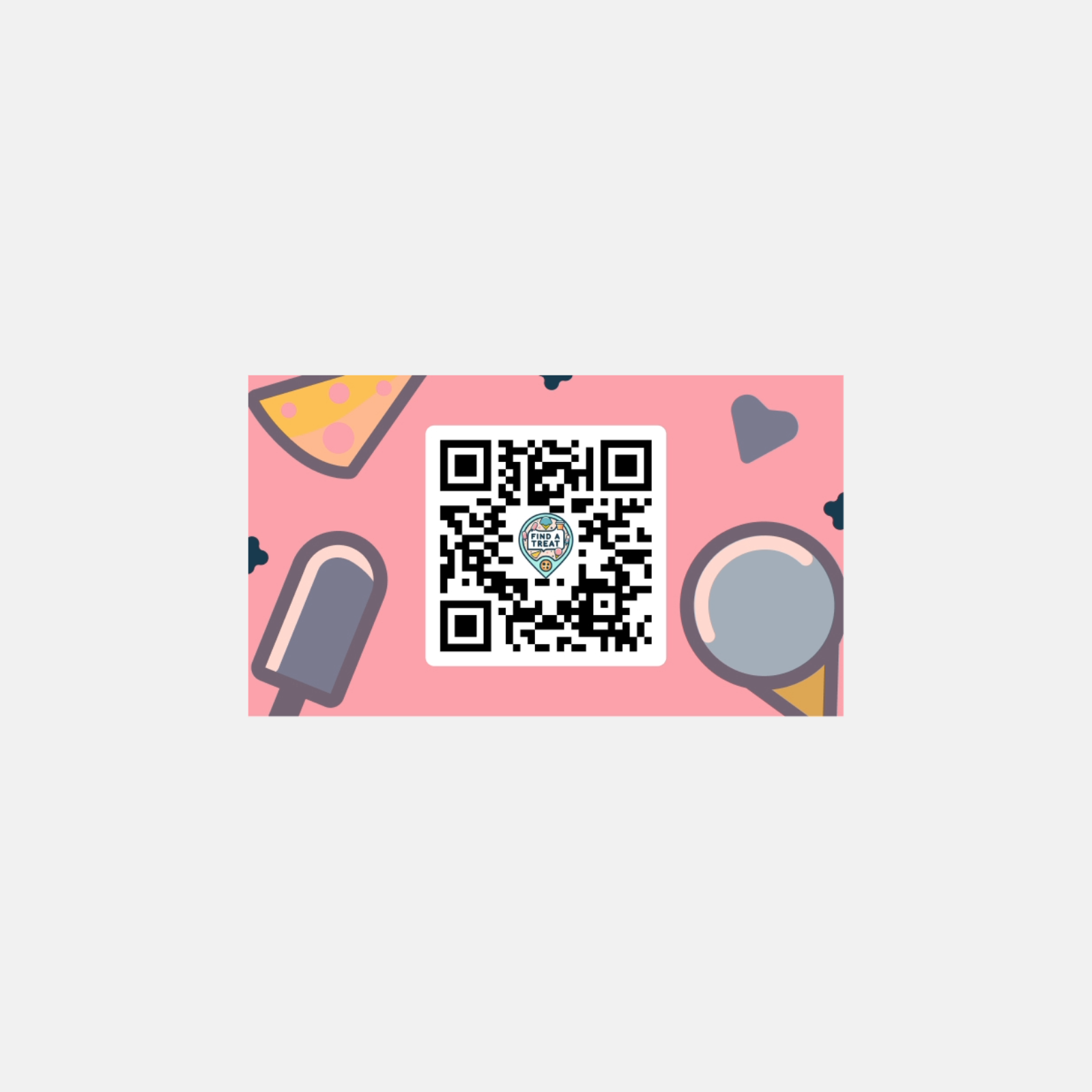 Find A Treat 50 Pink Promo Cards