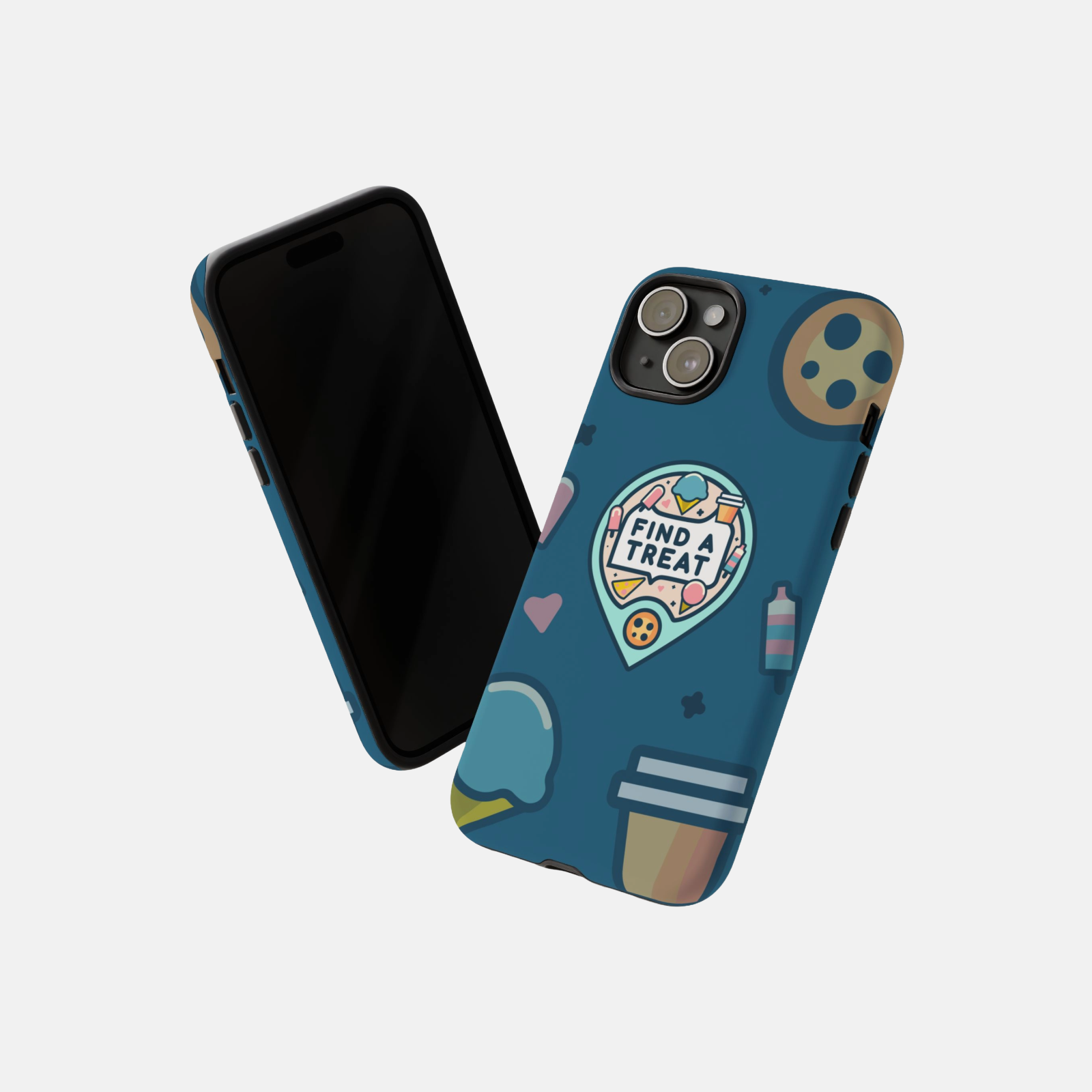 Find A Treat Logo Blue Phone Case