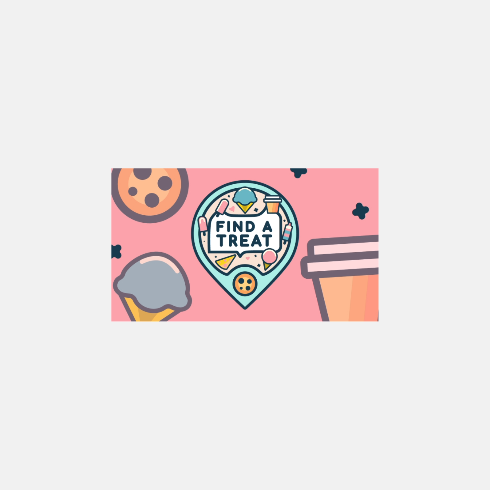Find A Treat 50 Pink Promo Cards