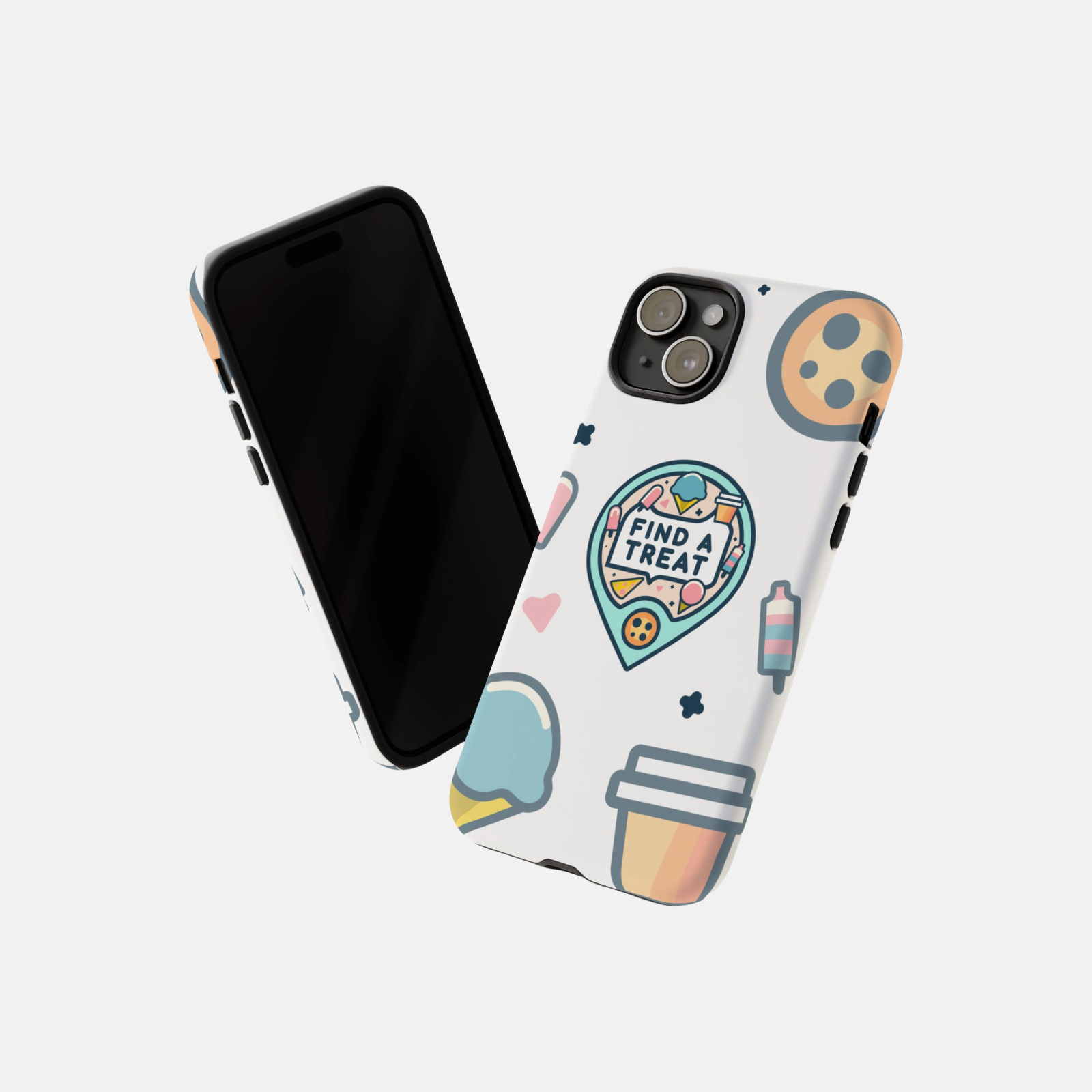 Find A Treat Logo White Phone Case